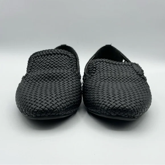 Birdies The Woven Starling Flat Loafer Black Faux Leather Smoking Slipper 7.5 - Picture 12 of 16
